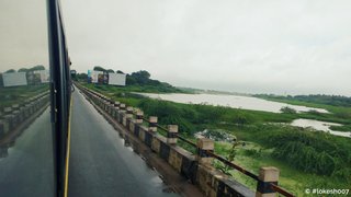 A view from my college bus seat